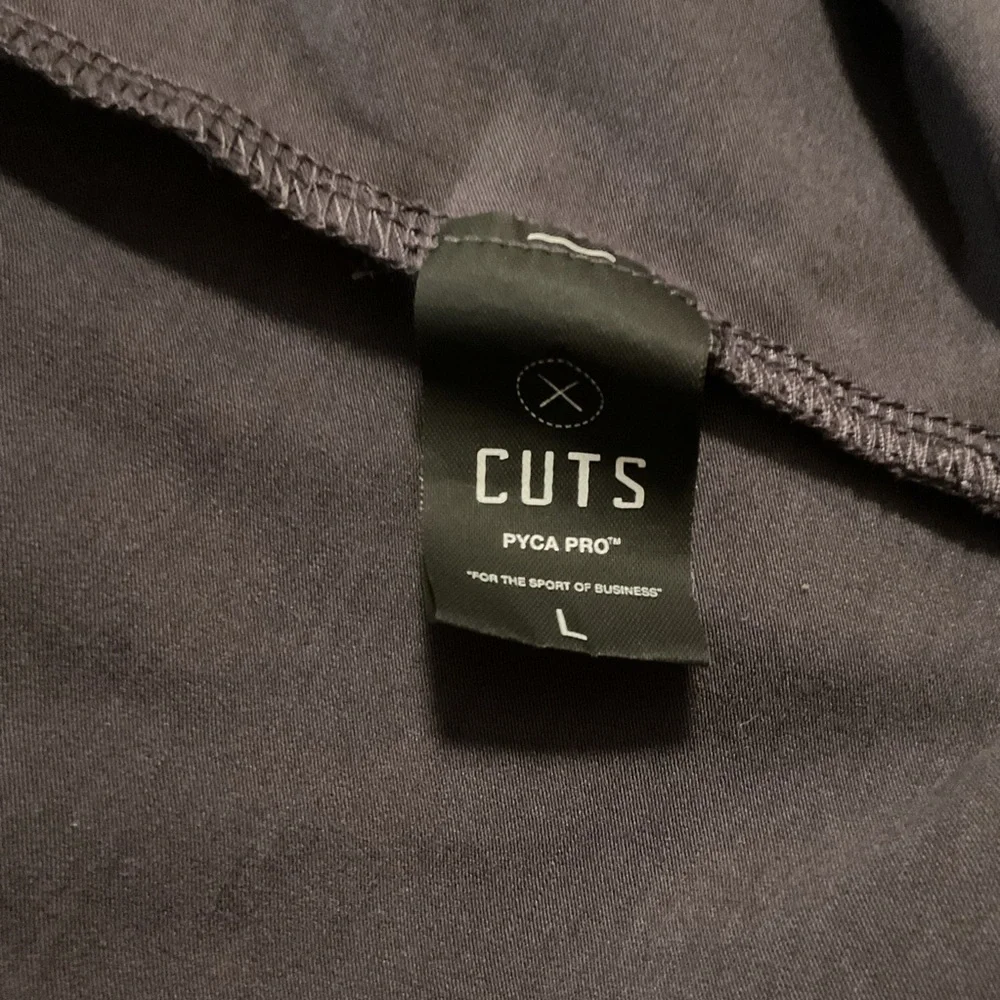 Cuts Men’s Henley Shirt Long Sleeve Dark Gray - Picture 7 of 10